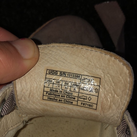 UGG Australia Carilyn ribbon sneakers suede leather slip on shoes brown size 9​​ - Picture 8 of 8